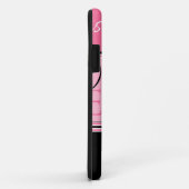 Paris Eiffel Tower Love Pink Black Case-Mate iPhone Case (Achterkant/rechts)