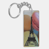 Paris Eiffel Tower Macaron Sleutelhanger (Voorkant Links)