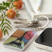 Paris Eiffel Tower Macaron Sleutelhanger (Voorkant Rechts)