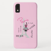 Paris Eiffel Tower Mode Roze Case-Mate iPhone Case (Achterkant)