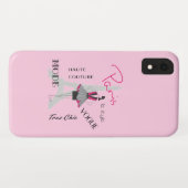 Paris Eiffel Tower Mode Roze Case-Mate iPhone Case (Achterkant (horizontaal))