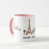 Paris Eiffel Tower Mok (Voorkant links)