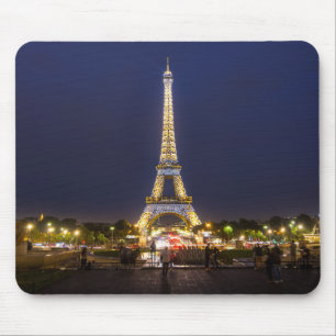 Paris Eiffel Tower Night Lights Muismat