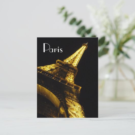 Paris Eiffel Tower Notecard Briefkaart (Staand voorkant)