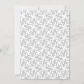 Paris Eiffel Tower Pink Peony Girl Baby shower Kaart (Achterkant)