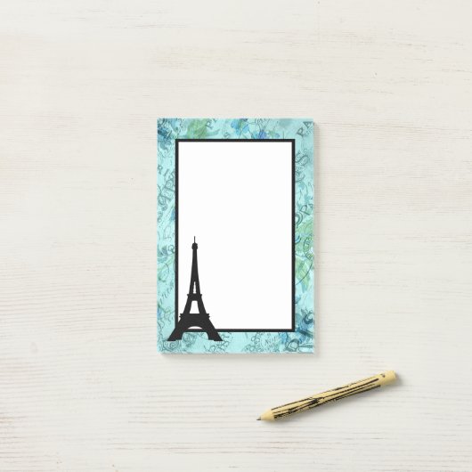 Paris Eiffel Tower Post-it® Notes (Op bureau)