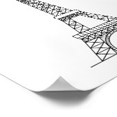 PARIS EIFFEL TOWER POSTER (Hoek)