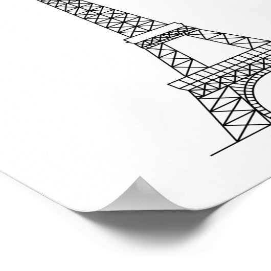 PARIS EIFFEL TOWER POSTER (Hoek)