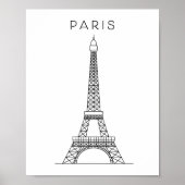 PARIS EIFFEL TOWER POSTER (Voorkant)