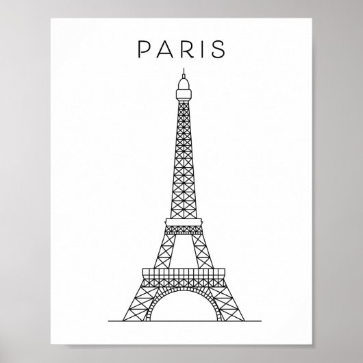 PARIS EIFFEL TOWER POSTER (Voorkant)