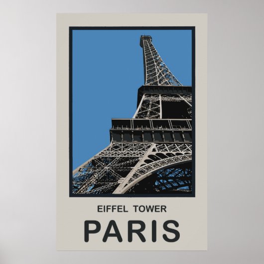 Paris Eiffel Tower Poster (Voorkant)