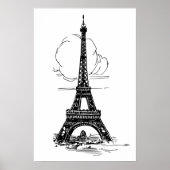 Paris Eiffel Tower Poster (Voorkant)