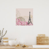 Paris Eiffel Tower Poster (Keuken)