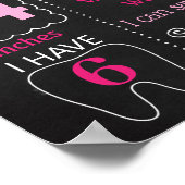 Paris Eiffel Tower Puddle Birthday board Poster (Hoek)