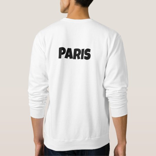 Paris Eiffel Tower Red Paris Tower with Heart Koko Trui (Achterkant)