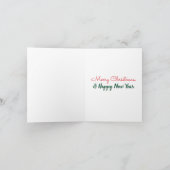 Paris Eiffel Tower Red Truck Kerstmis Feestdagen Kaart (Binnen)