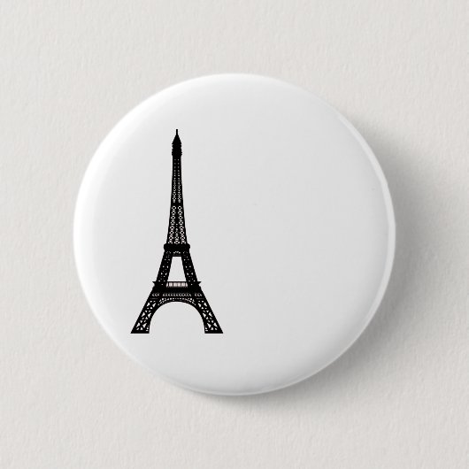 Paris Eiffel Tower Ronde Button 5,7 Cm (Voorkant)