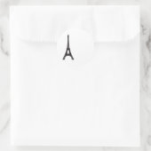 Paris Eiffel Tower Ronde Sticker (Tas)