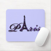 Paris Eiffel Tower Sequin Glitter Sparkle Muismat (Met muis)