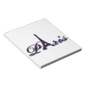 Paris Eiffel Tower Sequin Glitter Sparkle Notitieblok (Schuin)