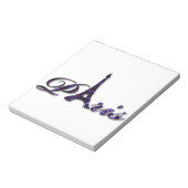 Paris Eiffel Tower Sequin Glitter Sparkle Notitieblok (Linkerzijde)