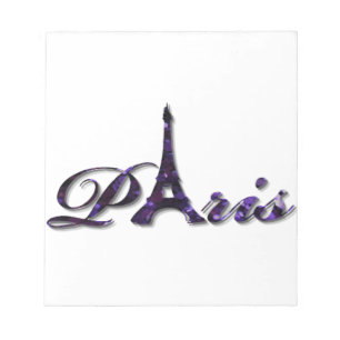 Paris Eiffel Tower Sequin Glitter Sparkle Notitieblok