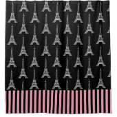 Paris Eiffel Tower Shower Curtain Douchegordijn (Voorkant)