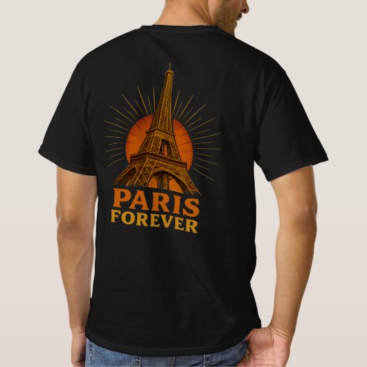 Paris – Eiffel Tower T-shirt (Achterkant)