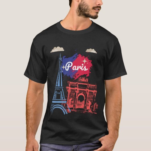 Paris Eiffel Tower T-shirt (Voorkant)