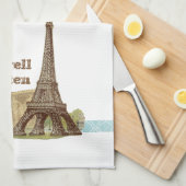 Paris Eiffel Tower Tea Kitchen Towel Theedoek (Quarter Fold)
