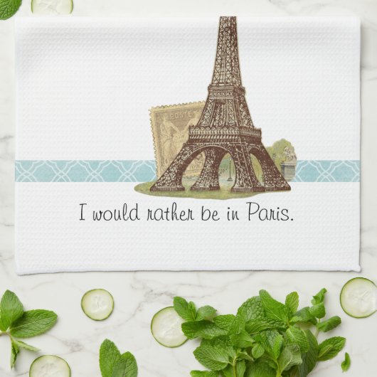 Paris Eiffel Tower Tea Towel Kitchen Towel Theedoek (Gevouwen)