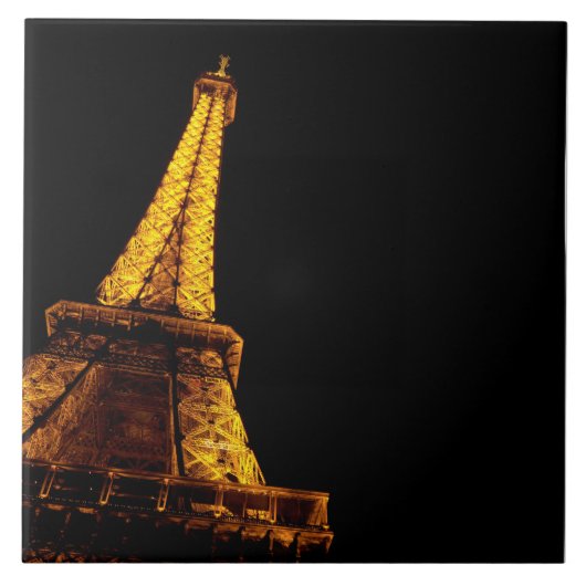 Paris Eiffel Tower Tegeltje (Voorkant)
