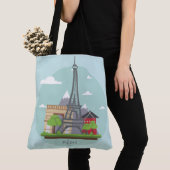 Paris Eiffel Tower Tote Bag (Dichtbij)