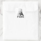 Paris Eiffel Tower Vierkante Sticker (Tas)