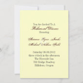 Paris Eiffel Tower Wedding Rehearsal Dinner Kaart (Voorkant)