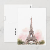 Paris Eiffeltoren Ansichtkaart Briefkaart (Voorkant / Achterkant)