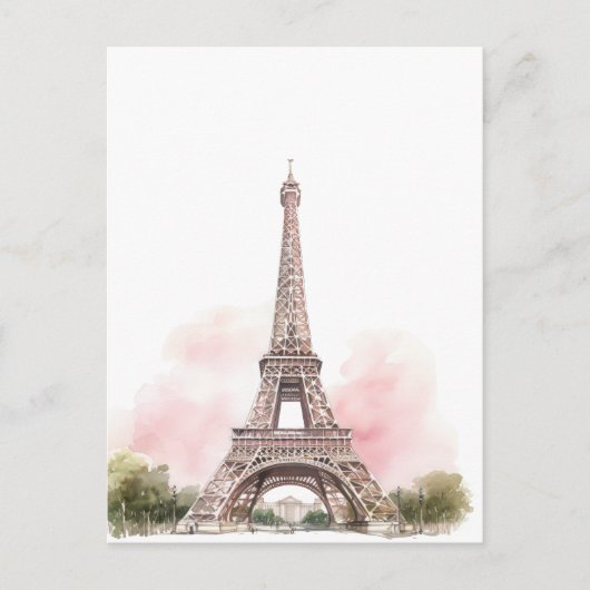 Paris Eiffeltoren Ansichtkaart Briefkaart (Voorkant)