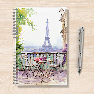 Paris Eiffeltoren Aquarel Cafe Journaal Notitieboek