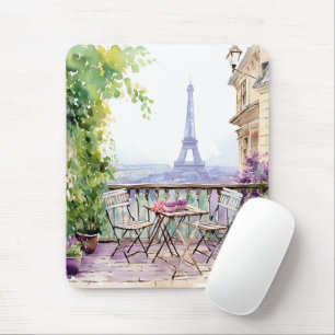 Paris Eiffeltoren Aquarel Frans Café Muismat
