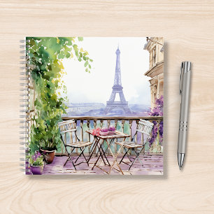 Paris Eiffeltoren Aquarel Frans Café Notitieboek