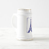 Paris-Eiffeltoren Bierpul (Voorkant links)