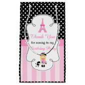 Paris Eiffeltoren blond meisje Klein Cadeauzakje (Voorkant)