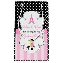 Paris Eiffeltoren blond meisje Klein Cadeauzakje