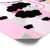 Paris Eiffeltoren blond meisje Poster (Hoek)