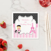 Paris Eiffeltoren blond meisje Servet (Insitu)