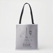 Paris Eiffeltoren Boodschappentas Tote Bag (Voorkant)