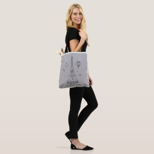 Paris Eiffeltoren Boodschappentas Tote Bag
