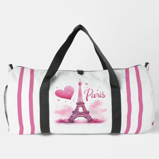 Paris Eiffeltoren en Hart Plunjezak (Achterkant)