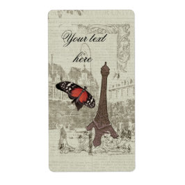 Paris Eiffeltoren Etiket