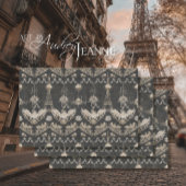 Paris Eiffeltoren Flora Ephemera Script Decoupage Tissuepapier